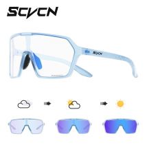 SCVCN Photochrome Sonnenbrille für Herren, Fahrradbrille, UV400n, Damen, Fahrbrille, MTB, Rennrad, Sportbrille, Laufen