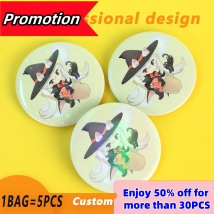 5 Stücke Benutzerdefinierte Personalisierte Abzeichen Pins Runde Cartoon Anime Benutzerdefinierte Metall Pin Weißblech Revers Taste Zinn Abzeichen Persönliche Haustier Fotos