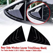 Auto Heckscheibe Shutter Abdeckung Spoiler Für Tesla Modell 3 2017-2023 Hinten Dreieck Fenster Lamellen Shutter Trim