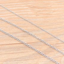 5 Meter/Los 3 Größen rund Edelstahl Squash Kreuz Halskette Ketten für DIY Schmuckherstellung Materialien handgefertigt