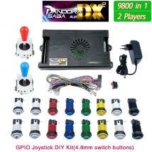 9800 in 1 Pandora Saga DX 2 Plus Arcade Box Kit fai da te Joystick a 8 vie Stile americano Pulsante Console di gioco Cabinet Bartop