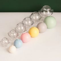 5-10 cm Sphärische Serie Kerze Kunststoff Form DIY Handgemachte Aromatherapie Kerze Machen Liefert Acryl Form Kit Hause handwerk Geschenk