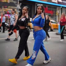 2023 frühjahr Neue Street Style Schädel Herz Druck Grundlegende Zipper Kurze Strickjacke Hohe Taille Gerade Hosen Zwei-stück Set frauen