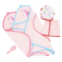 Baby-Puppen-Badeset, Decke, 45,7 cm, amerikanische Generation, Puppe, Karabinerzubehör, Kochset, Puppe, Kamera, Mädchen, Neujahrsgeschenk