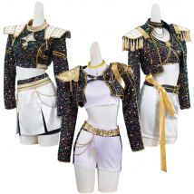 Dziecięcy strój cosplay dla dziewczynek, inspirowany Kpop, Rumi, Demon Hunters, Zoey, Mira, kostium fantasy, przebranie dla dzieci, stroje do odgrywania ról, strój na Halloween, karnawał.