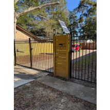 Heavy Duty LM602 Dual Swing Gate Opener Medium Duty Automatic Gate Motor for Double Swing Gates Up to 18ft per Arm AC Power