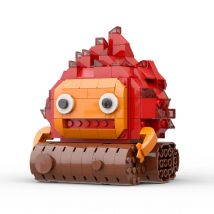 Classic Anime Howl Moving Castle Figures Calcifer DIY Building Blocks 252pcs Educational Toys for Children