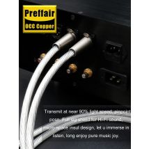 OCC Silver Plated XLR Cable PTFE Interconnects RCA Singnal Wire RCA to XLR Balance Cable For Amplifier CD Player