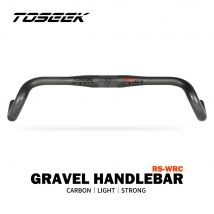 TOSEEK RS-wrc Carbon Gravel Lenker Exotropismus Lenker 31,8 mm Cyclocross Rennrad Lenker 400/420/440