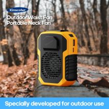 KINSCOTER ventilatore da appendere all'aperto in vita 6000mAh ventilatore portatile in vita/collo ventilatore di raffreddamento 3 velocità silenzioso ventilatore elettrico a lunga durata