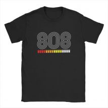 Men's T-Shirts 808 Classic Music Humor Pure Cotton Tee Shirt Short Sleeve hip hop Electronic Dance T Shirts O Neck Tops Summer