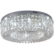 Plafoniera moderna in cristallo per sala da pranzo Lampadine a LED E14 K9 Cristalli Illuminazione Lampada oro/cromata Decorazione del soggiorno
