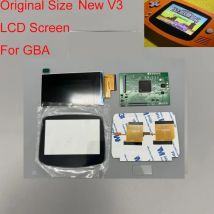 V3 IPS LCD Bildschirm Für GBA Highlight Helligkeit LCD Für GBA shell Kein schweißen Original Größe