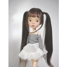 2026 Neu 25cm große 1/6 SD BJD Puppe, komplettes Set, Mädchen mit großem Kopf, Harzmaterial, niedliches Lächeln, Make-up, Spielzeug, Geschenk