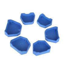1 Satz 6 Stück Dental labor Instrument Silikons chale Basis Dental labor Labor Modell ehemalige Basis formen auf Stein modell Arbeit