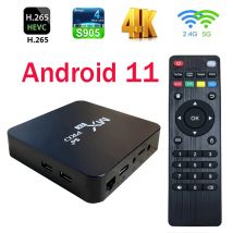 MX-Pro Smart TV Box 4K HD Android 11 Amlogic S905 Quad-Core 4G/5G Dual band WiFi 3D Video Media Player Home Theater Set Top Box