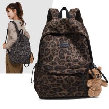 Leopard print Frau Rucksack Schule Buch Taschen Für Teenager Mädchen Jungen Neue Weibliche College Tasche Student Dame freizeit BagPack