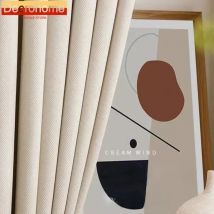 Nordic Minimalist Modern Retro Green Herringbone Thick Velvet Curtains for Living Dining Room Bedroom Blackout Curtain Customize