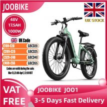 JOOBIKE JOO1 Electric Bike 1000W 48V 17.5Ah E-Mountain Bike Adult Ebike Men Electric Bicycle 26 Inch Fat Tire Off-Road E-Bicycle