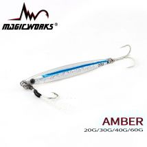MAGIC WORKS Jig in metallo Articoli per la pesca Richiamo di pesca 20g 30g 40g 60g Esche persico Jig per mare Esche artificiali Jigging Esche Attrezzatura