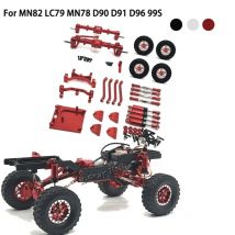 RC Auto Teile Metall Upgrade Modifikation Kit für MN 1/12 Neue MN99S Vorne Hinten Tür Brücken Stoßdämpfer Suspension Rad Stange