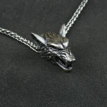 Wikinger Wolf Kopf Halskette Anhänger nordische Wikinger Amulett Männer Frauen Original Tiers chmuck