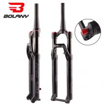 BOLANY 27.5/29 pollici Boost forcella per bicicletta perno passante 100/110mm 32mm tubo regolazione a rimbalzo conico 120/140mm forcella ammortizzata da viaggio