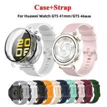 Silikon Uhren armband Gehäuse Abdeckung für Huawei Uhr GT 5 GT5 46mm 41mm Ersatz Armband Armband für Frauen Armband Gürtel Shell