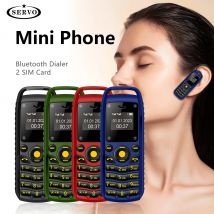SERVO B25 Mini telefon komórkowy z przyciskiem 2 SIM w trybie gotowości Bluetooth Wybieranie zużycia przestrzennego Lista Najmniejsze telefony komórkowe zapasowe do uprawiania sportu