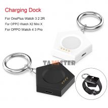 Per OnePlus Watch 3 2 2R OPPO Watch X2 Mini/4 Pro/3 Pro/3/2/SE Dock di ricarica magnetico USB/tipo C Base di ricarica Portachiavi Accessorio