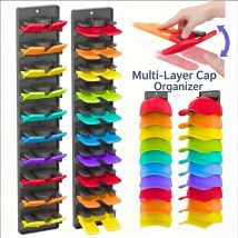 New Hat Organizer for Baseball Caps with Built-in Spring Clips Adjustable Storage for Door/Closet Display Hat Racks Hanger