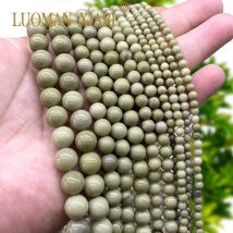4/6/8/10MM Natürliche Grau Grün Onyx Alashan Achat Runde Stein Spacer Perlen für schmuck Machen Diy Armband Charms Zubehör