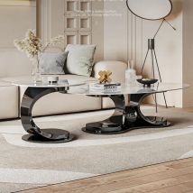 Modern Black Coffee Tables Book Marble Luxury Design Gold Coffee Table Dressing Tea Console Table Basse De Salon Home Furniture