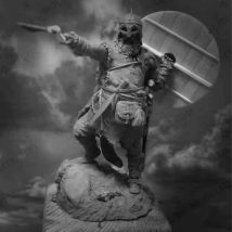 Guerrieri vichinghi 1/24, figura modello in resina, kit non assemblato e non verniciato