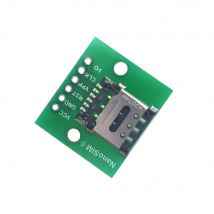 20pcs 6pin Nano MICRO SIM Card Socket Adapter Board Self-elastic 2.54 DIP Test Circuit Cable Connector PCB With Cassette Board