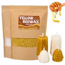 1000g puro naturale granulare bianco giallo cera d'api regalo fatto a mano fai da te candela di cera profumata materie prime forniture artigianali
