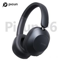 Picun F6 Cuffie wireless con cancellazione attiva del rumore Monitoraggio della testa Audio 3D 40mm Cuffie Bluetooth ANC ad alta risoluzione Controllo APP HIFI