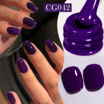 BORN PRETTY Smalto per unghie gel serie viola rosso da 10 ml Smalto per unghie viola scuro invernale Semi permanente Soak Off Gel UV LED