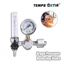 0-25mpa Argon Pressure Regulator CO2 Mig Tig Flow Meter Gas Regulator, Metal Welded Pressure Gauge, Suitable for 5/8 Inch Thread