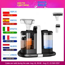 OMESER W07 15kPA máquina limpiadora de alfombras portátil 600W limpiador de tapicería limpiador de manchas especial para mascotas potente para sofá asiento de coche