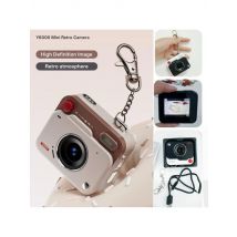 Mini Compact Digital Camera Keychain New HD CCD Retro Camera Screen Keyring Outdoor Travel Photography Birthday Christmas Gift