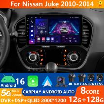 Android 16 CarPlay Auto For Nissan Juke YF15 2010 2011 2012 - 2014 AI Voice Car Radio Multimedia Video Player GPS NAVI 4G WIFI
