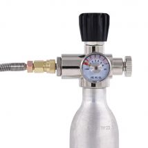 TUXING 6000PSI Valvola di carica ad alta pressione con manometro Uscita regolata Adattatore di ricarica Stazione di riempimento per bombole Scuba