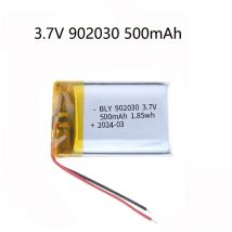 3,7 V 500 mAh 902030   Polymer-Lithium-Ionen-Akku für LED-Leuchten, Bluetooth-Lautsprecher, MP5, Selfie Stick, 902030   Bateria
