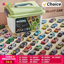 20/30/50Pcs Mini Car Set Inertia Pull Back Cars for Boys Plastic Vehicle Model Collection Toys Birthday New Year Gifts for Kids