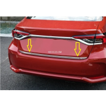 Stainless Steel Rear Tailgate Trunk Lid Cover Trim Car Accessories Fit for Toyota Corolla Tail box decorative strip 2019-2021