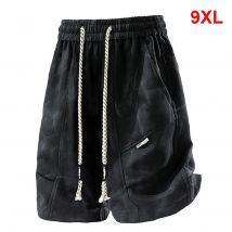 Pantaloncini estivi cool da uomo Pantaloncini taglie forti 9XL Pantaloncini estivi casual moda Pantaloni corti in vita elastica Fondo maschile di grandi dimensioni