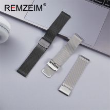 Quick Release Smartwatch Band 20mm 22mm Luxus Uhrenarmband Mesh Edelstahl Armband Uhr Zubehör