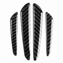4Pcs Carbon Fiber Door Edge Guard Bumper Protector Strips Trim Cover Car Universal Door Edge Trim
