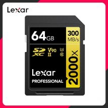 Scheda SD professionale Lexar originale 2000x SDHC 32GB SDXC 64GB 128GB 256GB C10 V90 UHS-II scheda